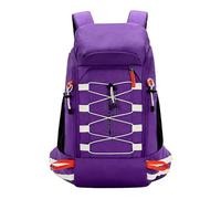 PORRASSO Outdoor Wanderrucksack 40L Wasserdichter Tagesrucksack Großer Camping Rucksack Leichter Nylon Rucksack für Frauen Herren Reisen Trekking Klettern Lila