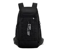 PORRASSO Outdoor Wanderrucksack 40L Wasserdichter Tagesrucksack Großer Camping Rucksack Leichter Nylon Rucksack für Frauen Herren Reisen Trekking Klettern Schwarz