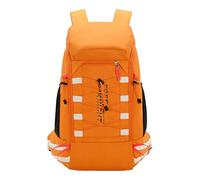 PORRASSO Outdoor Wanderrucksack 40L Wasserdichter Tagesrucksack Großer Camping Rucksack Leichter Nylon Rucksack für Frauen Herren Reisen Trekking Klettern Orange