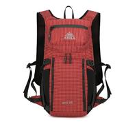 PORRASSO Radfahren Rucksack Wasserdichter Daypack Outdoor Wanderrucksack Tagesrucksack Atmungsaktiver Bequemer Rucksack für Damen Herren Wandern Laufen Rot