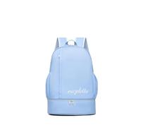 PORRASSO Reise Rucksack Wasserdichter Tagesrucksack Gym Tasche mit Eigenem Schuhfach Reiserucksack Backpack für Damen Herren Schwimmen Fitness Blau C