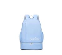 PORRASSO Reise Rucksack Wasserdichter Tagesrucksack Gym Tasche mit Eigenem Schuhfach Reiserucksack Backpack für Damen Herren Schwimmen Fitness Blau A