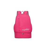 PORRASSO Reise Rucksack Wasserdichter Tagesrucksack Gym Tasche mit Eigenem Schuhfach Reiserucksack Backpack für Damen Herren Schwimmen Fitness Rosarot A