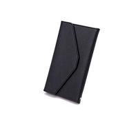 PORRASSO Reisepasshülle Reisezubehör mit RFID-Blocker Schutzhülle Tasche für Kreditkarten Kunstleder Reisepass Hülle Herren Damen Travel Passport Wallet Schwarz