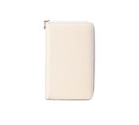 PORRASSO Reisepasshülle Reisezubehör mit RFID-Blocker Schutzhülle Tasche für Kreditkarten Leder Reisepass Tasche Damen Travel Passport Wallet Weiß