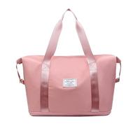PORRASSO Reisetasche Sporttasche Damen Groß Trainingstasche Erweiterbar Schwimmtasche Weekender Übernachtung Tasche Duffle Bag für Sport Fitnessstudio Reisen Rosa