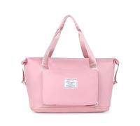 PORRASSO Reisetasche Sporttasche Damen Groß Trainingstasche Erweiterbar Weekender Übernachtung Tasche Duffle Bag für Sport Fitnessstudio Reisen Rosa