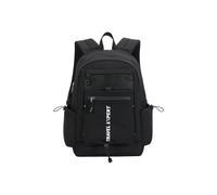 PORRASSO Rucksack Leichter Wasserdichter Rucksack Nylon Casual Tagesrucksack für Reisen Wandern Den Täglich Gebrauch Schwarz