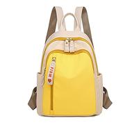 PORRASSO Rucksack Mädchen Daypack Schultasche Teenager Rucksäcke Damen Leichter Nylon Schulrucksack für Hochschule Reisen Täglicher Gebrauch Gelb