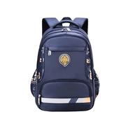 PORRASSO Schulrucksack Jungen Rucksack Schüler Daypack Ergonomischen Kinder Rucksäcke Reflektierender Schulranzen Nylon Wasserdicht Schultasche Navy Blau