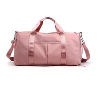 PORRASSO Sporttasche Damen Reisetasche Groß Trainingstasche Schwimmtasche mit Schuhfach Nassfach Fitnesstasche für Gym Yoga Wandern Reisen Wochenende Rosa