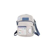 PORRASSO Süße Umhängetasche Mädchen Schultertasche Nylon Schulrachnzen Messenger-Tasche Crossbody Bag für Reisen Täglichen Gebrau Weiß A