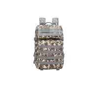 PORRASSO Taktischer Outdoor Rucksack 45L Militärucksack Molle Wasserfester Reiserucksack Fluchtrucksack 3 Tage Bug Out Go Tasche für Wandern Camping Reisen ACU-Farbe
