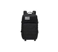 PORRASSO Taktischer Outdoor Rucksack 45L Militärucksack Molle Wasserfester Reiserucksack Fluchtrucksack 3 Tage Bug Out Go Tasche für Wandern Camping Reisen Schwarz