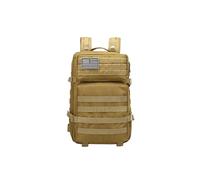 PORRASSO Taktischer Outdoor Rucksack 45L Militärucksack Molle Wasserfester Reiserucksack Fluchtrucksack 3 Tage Bug Out Go Tasche für Wandern Camping Reisen Khaki