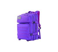 PORRASSO Taktischer Outdoor Rucksack 45L Militärucksack Molle Wasserfester Reiserucksack Fluchtrucksack 3 Tage Bug Out Go Tasche für Wandern Camping Reisen Lila