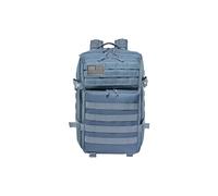 PORRASSO Taktischer Outdoor Rucksack 45L Militärucksack Molle Wasserfester Reiserucksack Fluchtrucksack 3 Tage Bug Out Go Tasche für Wandern Camping Reisen Grau
