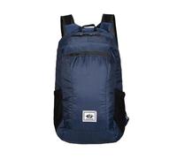 PORRASSO Ultraleichter Rucksack Faltbarer Wanderrucksack Wasserdichter Reiserucksack Backpack für Damen Herren Camping Trekking Radfahren Reisen Sport Marineblau