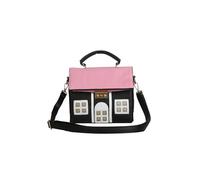 PORRASSO Umhängetasche Damen Süße Persönlichkeit Schultertasche Hausform Handtasche Crossbody Bag Schwarz