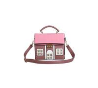 PORRASSO Umhängetasche Damen Süße Persönlichkeit Schultertasche Hausform Handtasche Crossbody Bag Rosa