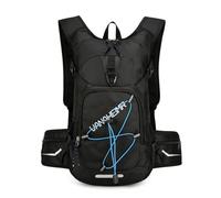 PORRASSO Wanderrucksack 18L Wasserdichter Reiserucksack Rucksack Leicht Hiking Backpack für Damen Herren Camping Trekking Radfahren Klettern Reisen Sport Schwarz