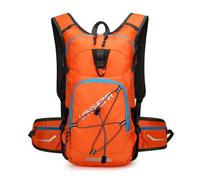 PORRASSO Wanderrucksack 18L Wasserdichter Reiserucksack Rucksack Leicht Hiking Backpack für Damen Herren Camping Trekking Radfahren Klettern Reisen Sport Orange
