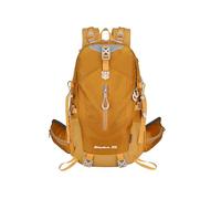 PORRASSO Wanderrucksack 30L Wasserdichter Rucksack Großer Reiserucksack Camping Trekkingrucksack Atmungsaktiv Nylon Backpack für Damen Herren Reisen Sport Gelb