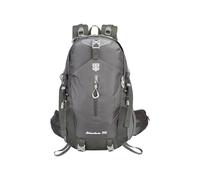 PORRASSO Wanderrucksack 30L Wasserdichter Rucksack Großer Reiserucksack Camping Trekkingrucksack Atmungsaktiv Nylon Backpack für Damen Herren Reisen Sport Grau