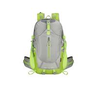 PORRASSO Wanderrucksack 40L Wasserdichter Rucksack Großer Reiserucksack Camping Trekkingrucksack Nylon Backpack für Damen Herren Reisen Sport Graugrün