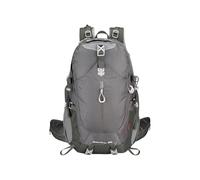 PORRASSO Wanderrucksack 40L Wasserdichter Rucksack Großer Reiserucksack Camping Trekkingrucksack Nylon Backpack für Damen Herren Reisen Sport Grau