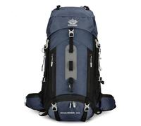 PORRASSO Wanderrucksack 60L Wasserdichter Rucksack Reiserucksack mit Regenhülle Hiking Backpack für Herren Damen Wandern Bergsteigen Camping Reisen Sport Dunkelblau