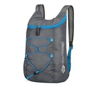 PORRASSO Wanderrucksack Faltbarer Rucksack 18L Wasserdichter Ultraleichter Reiserucksack Hiking Backpack für Damen Herren Camping Radfahren Reisen Sport Grau