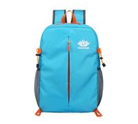 PORRASSO Wanderrucksack Faltbarer Rucksack 20L Reiserucksack Leichter Wasserdichter Daypack Hiking Backpack für Damen Herren Camping Trekking Radfahren Klettern Reisen Sport Blau B