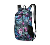 PORRASSO Wanderrucksack Faltbarer Wasserdichter Rucksack 20L Ultraleichter Reiserucksack Hiking Backpack für Damen Herren Camping Trekking Radfahren Klettern Reisen Sport Blaue Blume