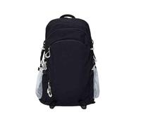 PORRASSO Wanderrucksack Rucksack 23L Reiserucksack Dauerhafter Trekkingrucksack Nylon Backpack für Damen Herren Casual Camping Reisen Sport Schwarz