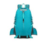 PORRASSO Wanderrucksack Wasserdichter 40L Rucksack Robuster Leicht Reiserucksack Reflektierenden Trekkingrucksack Backpack für Damen Herren Camping Klettern Reisen Outdoor-Sportarten Seeblau