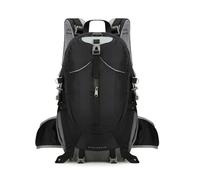 PORRASSO Wanderrucksack Wasserdichter 40L Rucksack Robuster Leicht Reiserucksack Reflektierenden Trekkingrucksack Backpack für Damen Herren Camping Klettern Reisen Outdoor-Sportarten Schwarz