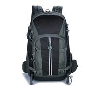 PORRASSO Wanderrucksack Wasserdichter 45L Rucksack Trekkingrucksack Reiserucksack Dauerhaft Backpack für Damen Herren Camping Klettern Reisen Sport Schwarz