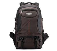 PORRASSO Wanderrucksack Wasserdichter 50/65/85 L Rucksack Trekkingrucksack Reiserucksack Dauerhaft Backpack für Damen Herren Camping Klettern Reisen Sport Dunkelbraun C