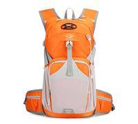 PORRASSO Wanderrucksack Wasserdichter Rucksack 18L Leichter Reiserucksack Hiking Backpack für Damen Herren Trekking Radfahren Klettern Reisen Sport Orange