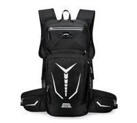 PORRASSO Wanderrucksack Wasserdichter Rucksack 20L Leichter Reiserucksack Hiking Backpack Tagesrucksack für Damen Herren Trekking Radfahren Klettern Reisen Sport Schwarz