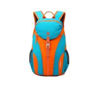 PORRASSO Wanderrucksack Wasserdichter Rucksack 25L Leichter Reiserucksack Daypack Hiking Backpack für Damen Herren Trekking Radfahren Klettern Reisen Sport Blau Orange