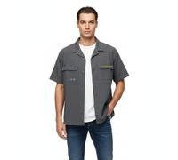 Porsche AHEAD Oversized Hemdjacke, Unisex Hemd Baumwolle Polyester Shirtjacke SGrau / XXL