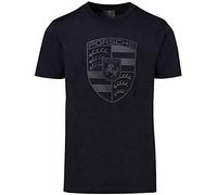Porsche Black Crest Herren T-Shirt, Schwarz, Mittel