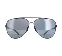Porsche Design Aviator Herren Matte Schwarz Dunkel Grau P8682 Einheitsgröße