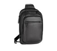 Porsche Design Roadster Leather Evo Sling Bag Umhängetasche L, Schwarz