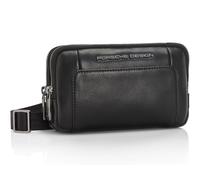 Porsche Design Roadster Leather-Travel Pouch / Umhängetasche, Schwarz