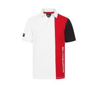 Porsche Motorsport Gestreiftes Herren-Poloshirt - Weiß - Größe: XXL