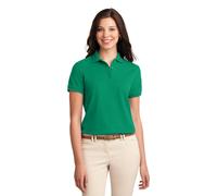 Port Authority Damen Silk Touch Polo XS Kelly Green