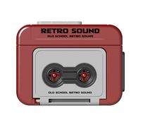 Portable Retro Tape - Recorder Keychain - Listen & Record Anywhere With Sturdy ABS Design | Mini Cassette Music Box Pendant | Lovers As Couple Gift Backpack Ornament, Great For Bags Keys, Fun Re